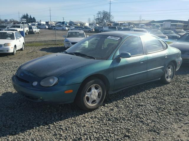 1FALP52U5TG281168 - 1996 FORD TAURUS GL GREEN photo 2