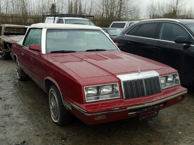 1C3BC55E8FG234649 - 1985 CHRYSLER LEBARON RED photo 1