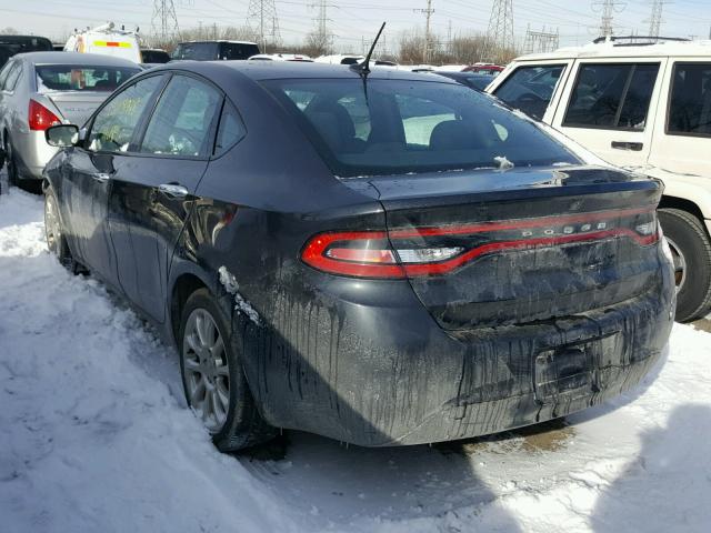 1C3CDFCA4DD711714 - 2013 DODGE DART LIMIT GRAY photo 3