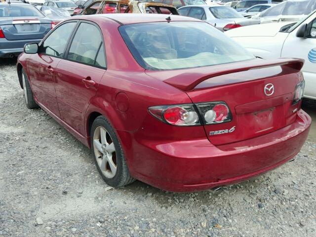 1YVHP80D665M07259 - 2006 MAZDA 6 S RED photo 3