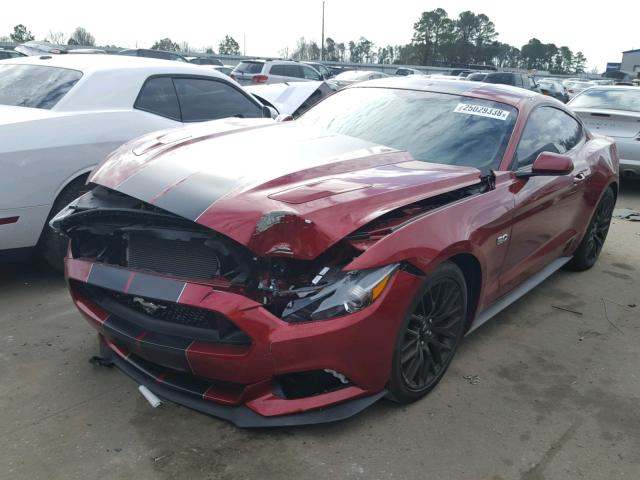 1FA6P8CF9H5308891 - 2017 FORD MUSTANG GT RED photo 2