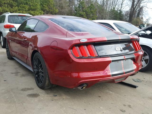 1FA6P8CF9H5308891 - 2017 FORD MUSTANG GT RED photo 3