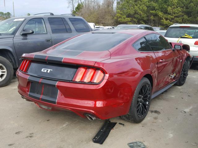 1FA6P8CF9H5308891 - 2017 FORD MUSTANG GT RED photo 4