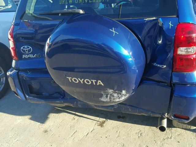 JTEHD20V756030076 - 2005 TOYOTA RAV4 BLUE photo 9