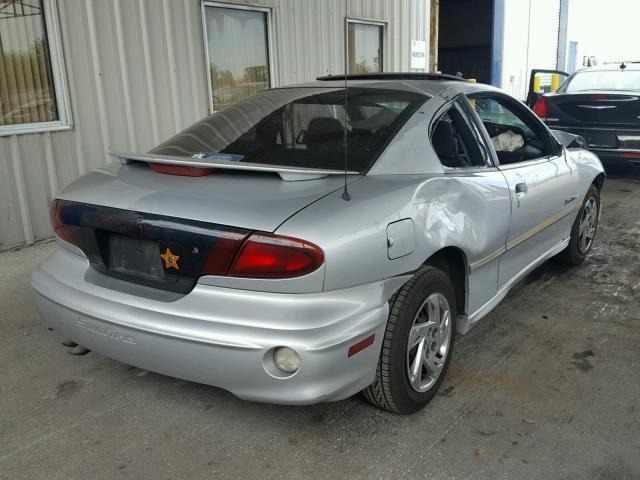 1G2JB124117287978 - 2001 PONTIAC SUNFIRE SE SILVER photo 4