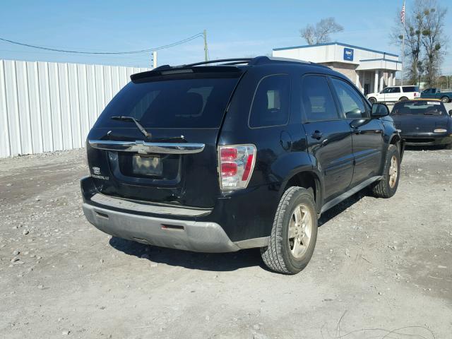 2CNDL63F056036907 - 2005 CHEVROLET EQUINOX LT BLACK photo 4