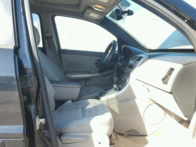 2CNDL63F056036907 - 2005 CHEVROLET EQUINOX LT BLACK photo 5