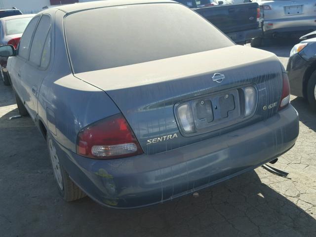 3N1CB51D21L462525 - 2001 NISSAN SENTRA XE GRAY photo 3