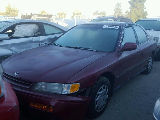 JHMCD5645RC012387 - 1994 HONDA ACCORD LX BURGUNDY photo 2