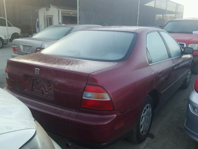 JHMCD5645RC012387 - 1994 HONDA ACCORD LX BURGUNDY photo 4