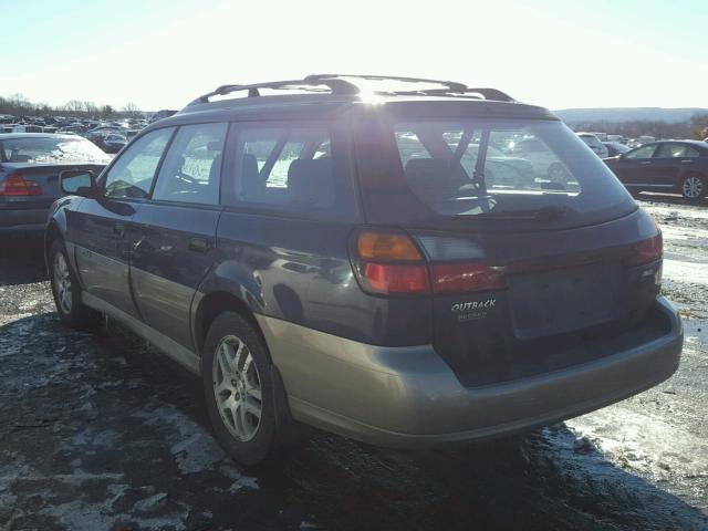 4S3BH675546611702 - 2004 SUBARU LEGACY OUT BLUE photo 3