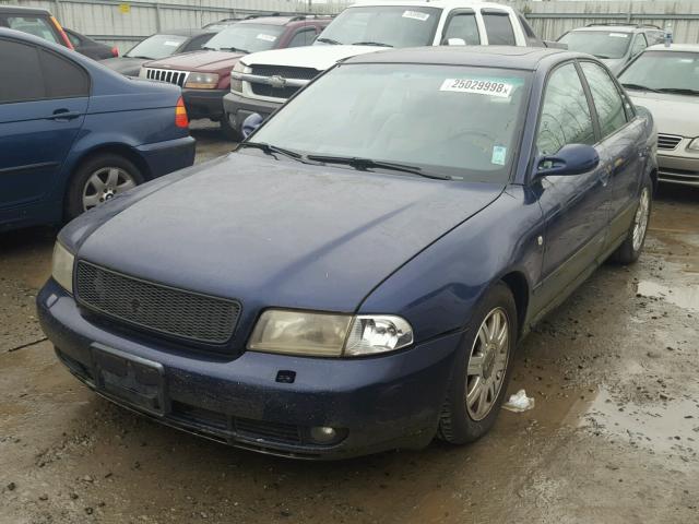 WAUCB28D4WA088707 - 1998 AUDI A4 1.8T QU BLUE photo 2