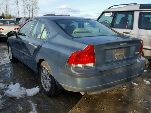 YV1RS64A832273567 - 2003 VOLVO S60 GREEN photo 3