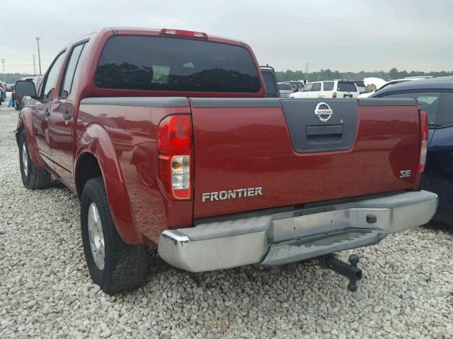 1N6AD07U88C412322 - 2008 NISSAN FRONTIER C BURGUNDY photo 3