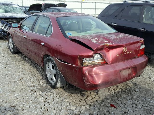 19UUA56613A063180 - 2003 ACURA 3.2TL BURGUNDY photo 3