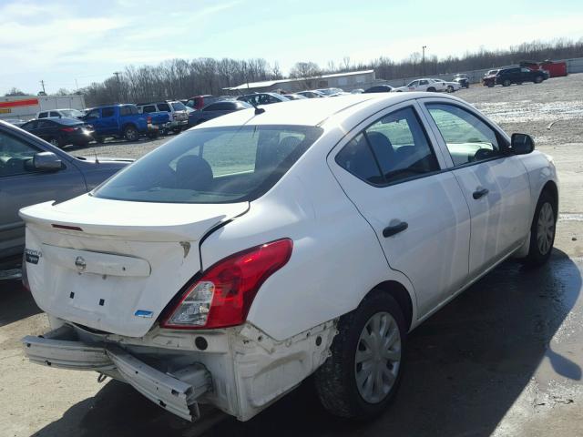 3N1CN7AP7FL886609 - 2015 NISSAN VERSA S WHITE photo 4