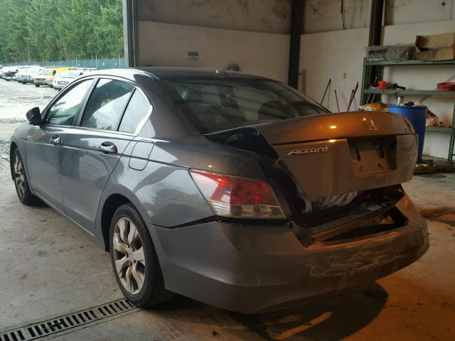 1HGCP26888A008825 - 2008 HONDA ACCORD EXL GRAY photo 3