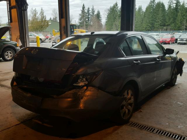 1HGCP26888A008825 - 2008 HONDA ACCORD EXL GRAY photo 4