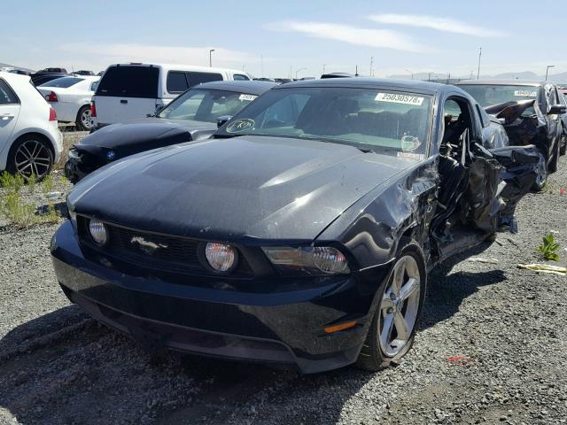 1ZVBP8CF2B5140248 - 2011 FORD MUSTANG GT BLACK photo 2