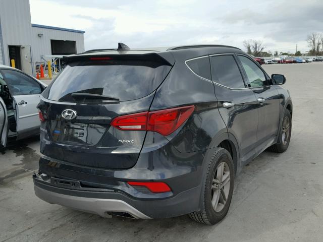 5NMZU3LB6HH007086 - 2017 HYUNDAI SANTA FE S BLACK photo 4