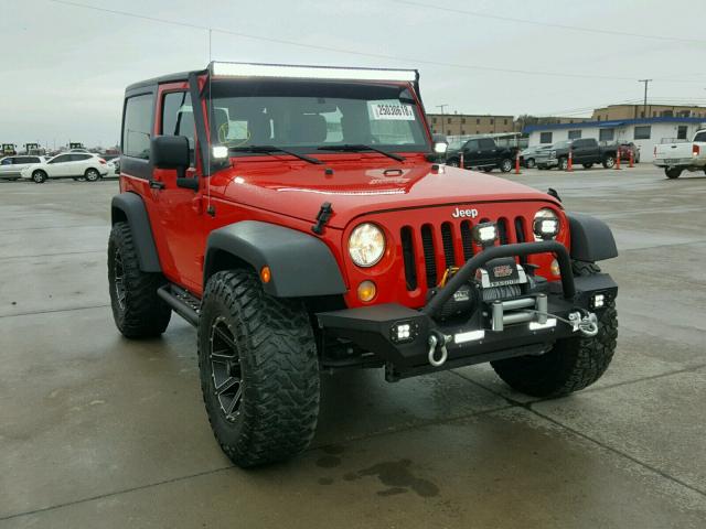 1C4AJWAG9GL257280 - 2016 JEEP WRANGLER S RED photo 1