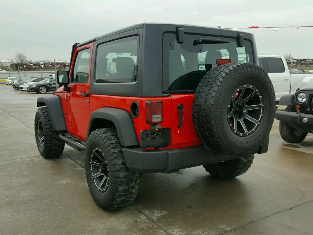 1C4AJWAG9GL257280 - 2016 JEEP WRANGLER S RED photo 3