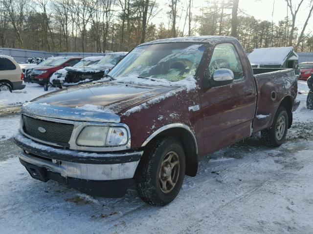 2FTDF0725VCA32689 - 1997 FORD F150 MAROON photo 2