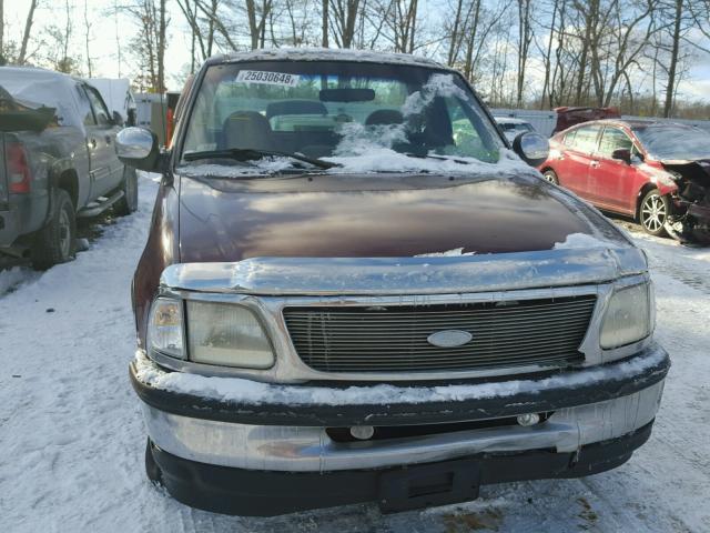 2FTDF0725VCA32689 - 1997 FORD F150 MAROON photo 9