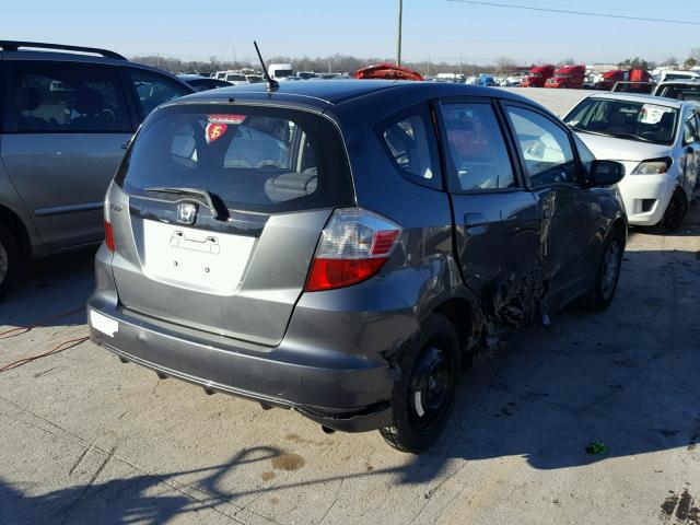 JHMGE8H39DC008551 - 2013 HONDA FIT GRAY photo 4