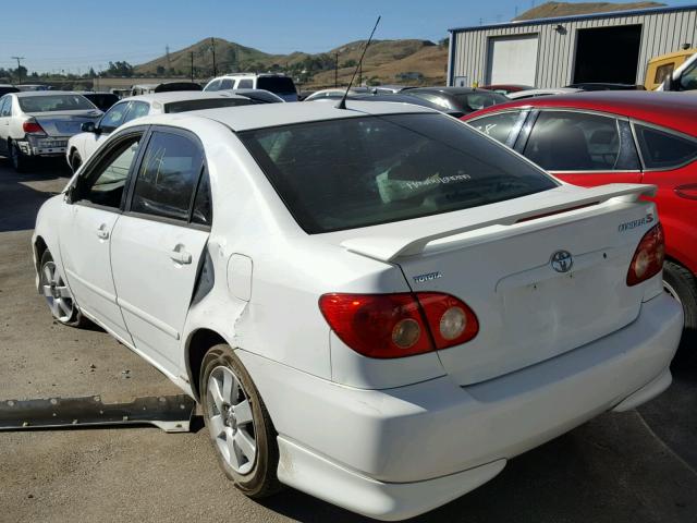 1NXBR32E05Z493523 - 2005 TOYOTA COROLLA CE WHITE photo 3