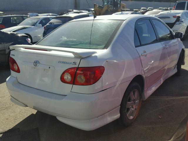 1NXBR32E05Z493523 - 2005 TOYOTA COROLLA CE WHITE photo 4