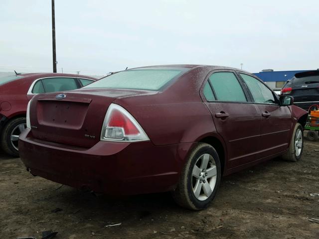 3FAFP07146R248710 - 2006 FORD FUSION SE RED photo 4