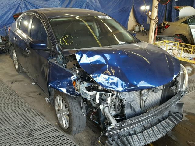 3N1AB7AP0HY231746 - 2017 NISSAN SENTRA S BLUE photo 1