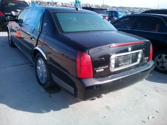 1G6KF57914U154937 - 2004 CADILLAC DEVILLE DT BLACK photo 3