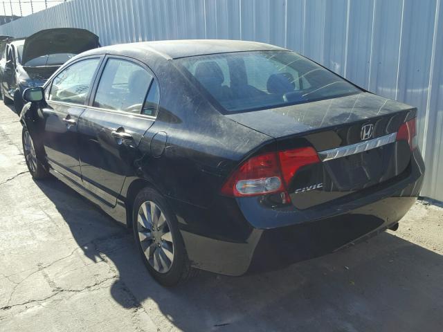 2HGFA168X9H532392 - 2009 HONDA CIVIC EX შავი ფოტო 3