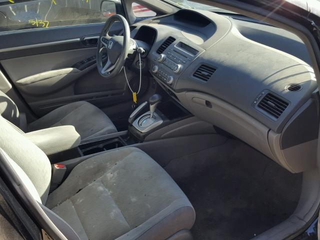 2HGFA168X9H532392 - 2009 HONDA CIVIC EX შავი ფოტო 5
