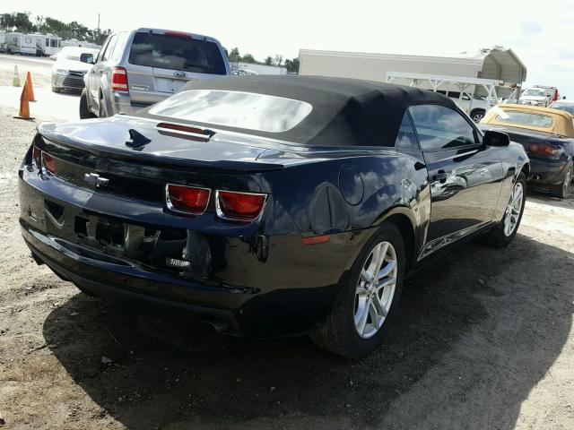 2G1FB3D37D9178583 - 2013 CHEVROLET CAMARO LT BLACK photo 4