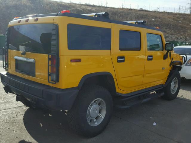 5GRGN23U83H114939 - 2003 HUMMER H2 YELLOW photo 4