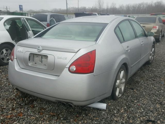 1N4BA41E24C903462 - 2004 NISSAN MAXIMA SE SILVER photo 4