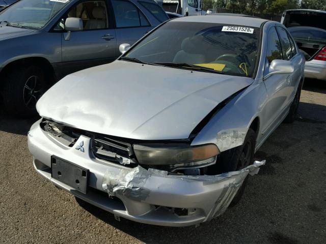 4A3AA46G22E032190 - 2002 MITSUBISHI GALANT ES SILVER photo 2