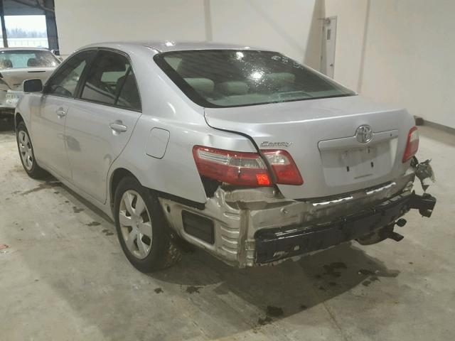 4T1BE46K18U739078 - 2008 TOYOTA CAMRY CE SILVER photo 3