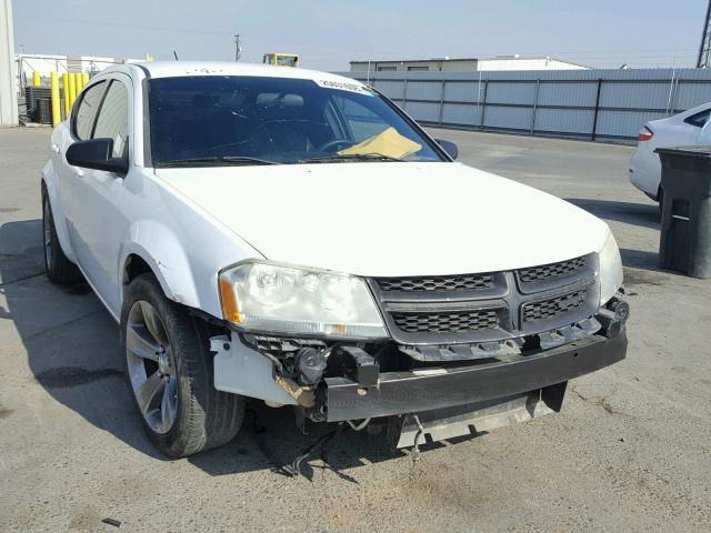 1B3BD4FB8BN548655 - 2011 DODGE AVENGER EX WHITE photo 1