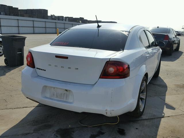 1B3BD4FB8BN548655 - 2011 DODGE AVENGER EX WHITE photo 4