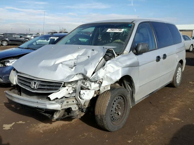 5FNRL18504B082498 - 2004 HONDA ODYSSEY LX SILVER photo 2