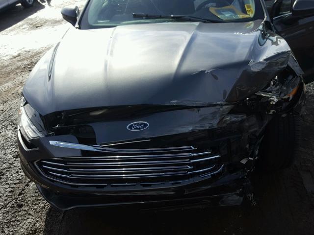 3FA6P0LU7HR317991 - 2017 FORD FUSION SE GRAY photo 7