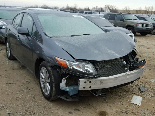 19XFB2F90CE329914 - 2012 HONDA CIVIC EXL GRAY photo 1