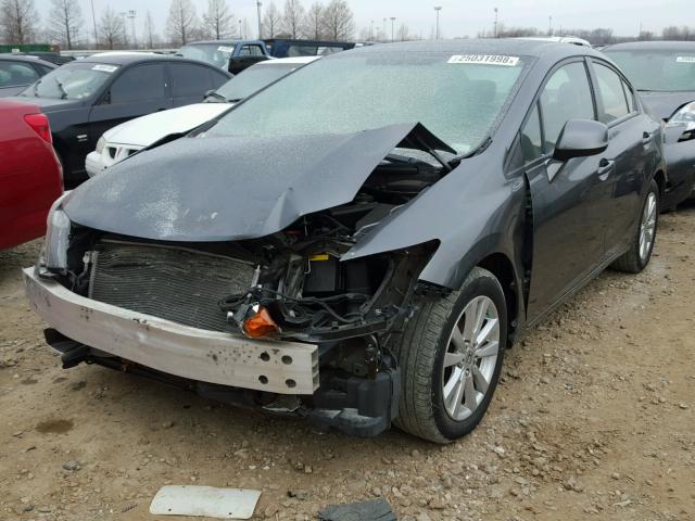 19XFB2F90CE329914 - 2012 HONDA CIVIC EXL GRAY photo 2