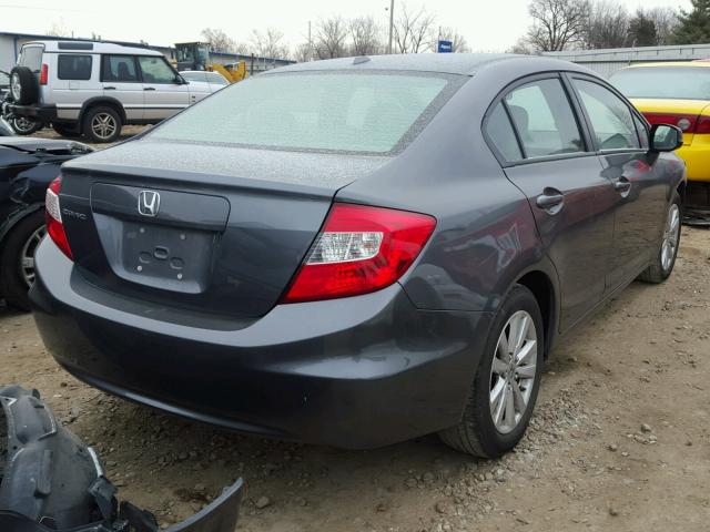 19XFB2F90CE329914 - 2012 HONDA CIVIC EXL GRAY photo 4