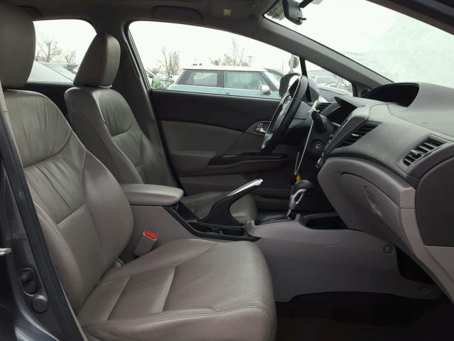19XFB2F90CE329914 - 2012 HONDA CIVIC EXL GRAY photo 5