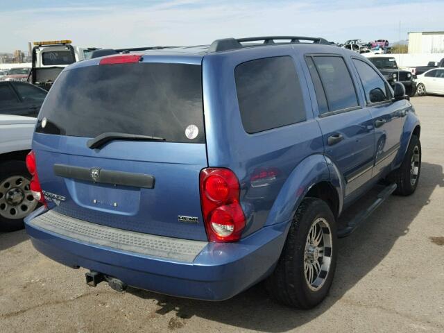 1D8HD48237F521467 - 2007 DODGE DURANGO SL BLUE photo 4